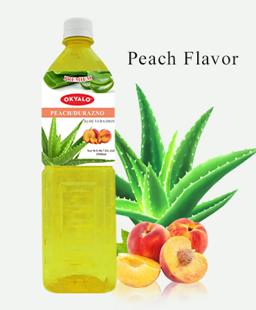 peach aloe drink