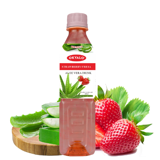 350ML Strawberry Flavor Aloe Vera Beverage