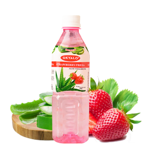 500ML Strawberry Aloe Vera Premium Drink