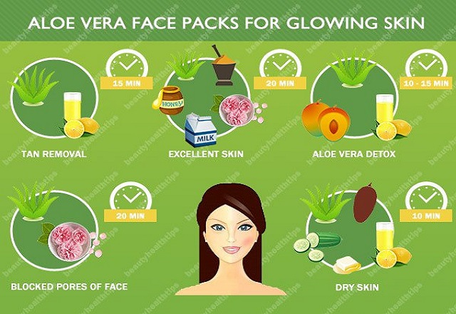 How to get glowing skin by using aloe Vera gel